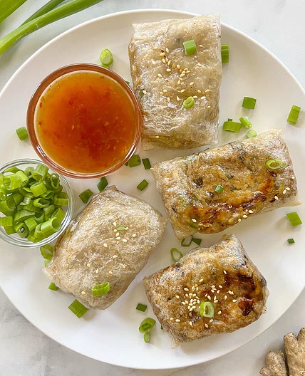 Air Fryer Rice Paper Dumplings
