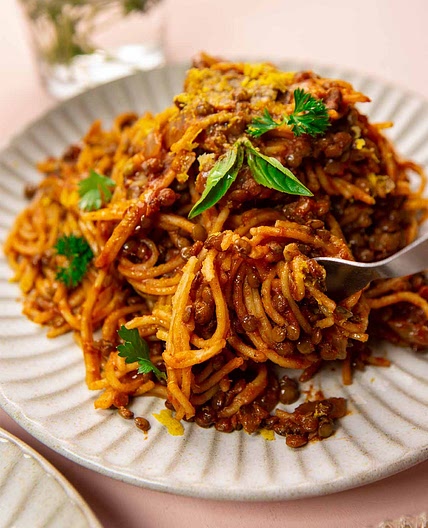 Vegan Lentil Bolognese Recipe