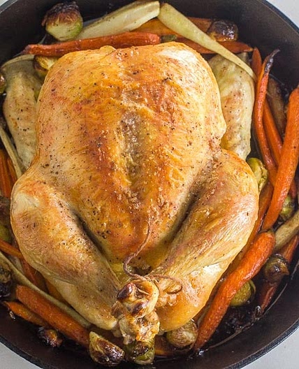 Low FODMAP Whole Roast Chicken & Vegetables