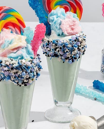 Galaxy Cotton Candy Milkshake