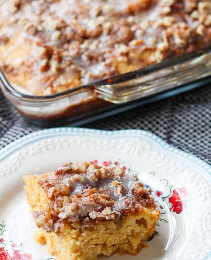 Sweet Potato Cinnamon Roll Cake