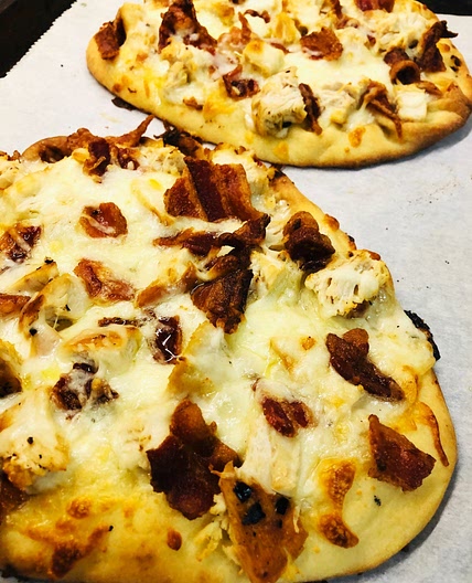 Chicken Bacon Ranch Flatbreads