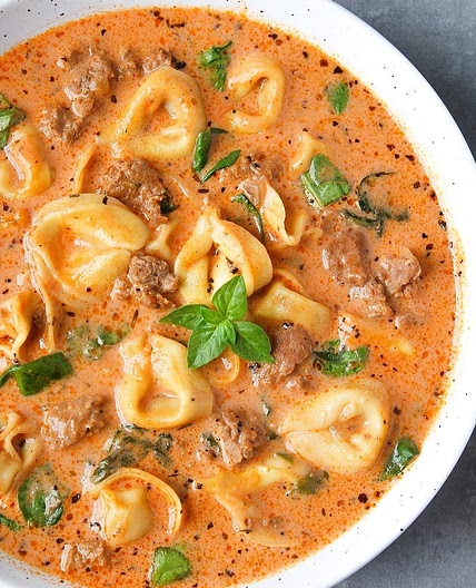 Instant Pot Tortellini Soup With Sausage