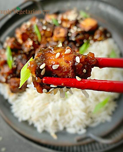 Crispy Air Fryer Tofu in Asian Sauce (Stove Top Instructions included)