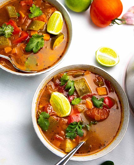Mexican Vegetable Soup (Vegan)