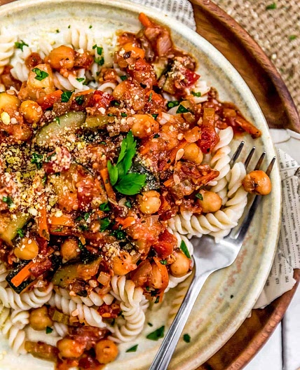 Italian Stewed Zucchini and Chickpeas