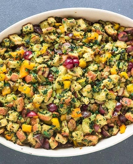 Loaded Low FODMAP Vegetarian Stuffing