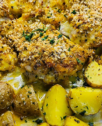 Honey Mustard Chicken and Potatoes