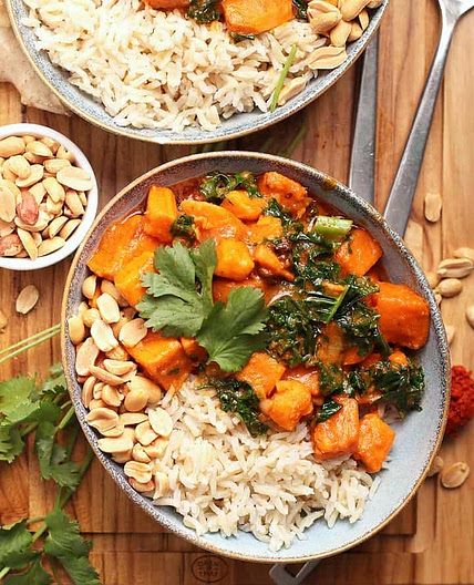 Sweet Potato Curry with Kale