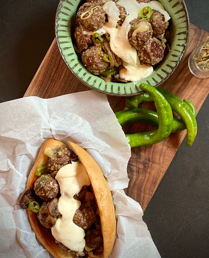 Philly Cheesesteak Meatballs