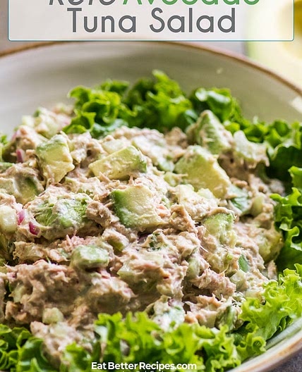 Keto & Low Carb Avocado Tuna Salad