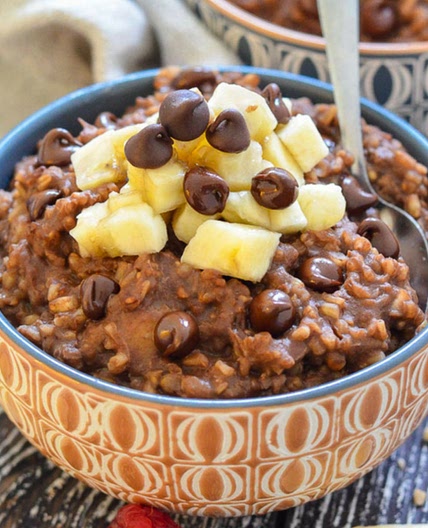 Healthy Chocolate Instant Pot Steel Cut Oats