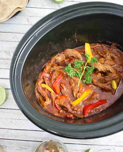 Slow Cooker Beef Fajitas