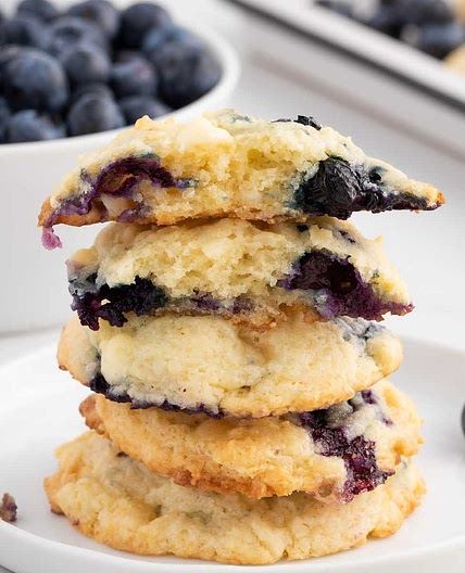 Blueberry Cheesecake Cookies