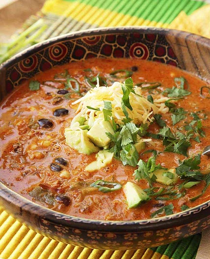 Easy Creamy Chicken Enchilada Soup Recipe