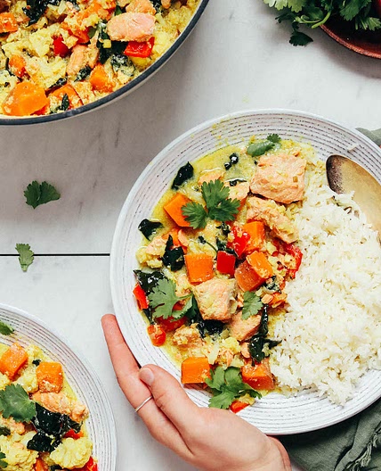 Easy Salmon Green Curry (1 Pot!)