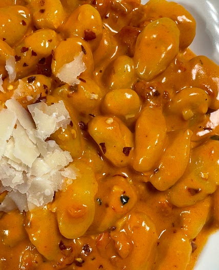 Spicy Gnocchi with Roasted Red Peppers