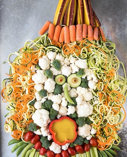 Screaming Witch Crudités for Halloween