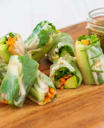 Vegetable Rice Paper Rolls