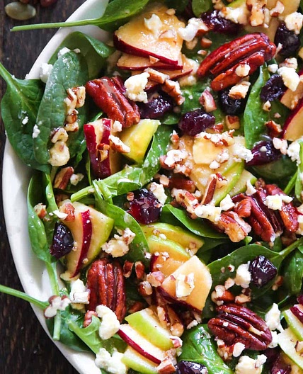 Apple Spinach Salad
