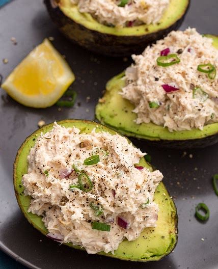 Chicken Salad Stuffed Avocados