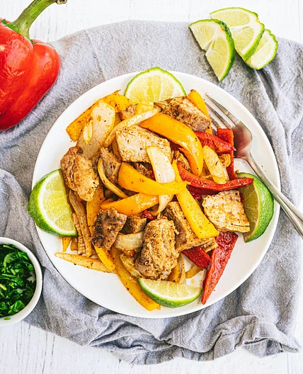 Air Fryer Pork Tenderloin Fajitas