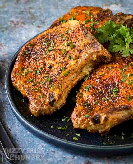 Air Fryer Bone-In Pork Chops