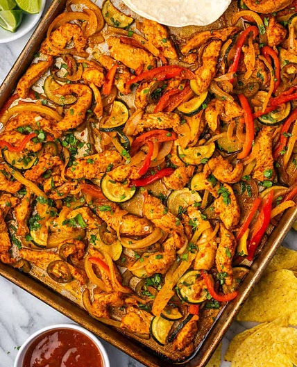 Sheet Pan Chicken Fajitas