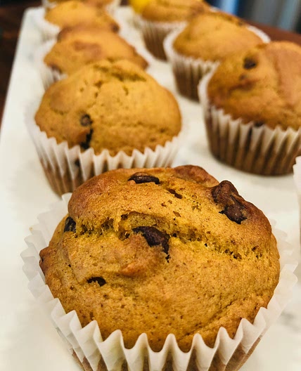 Pumpkin Chocolate Chip Muffins