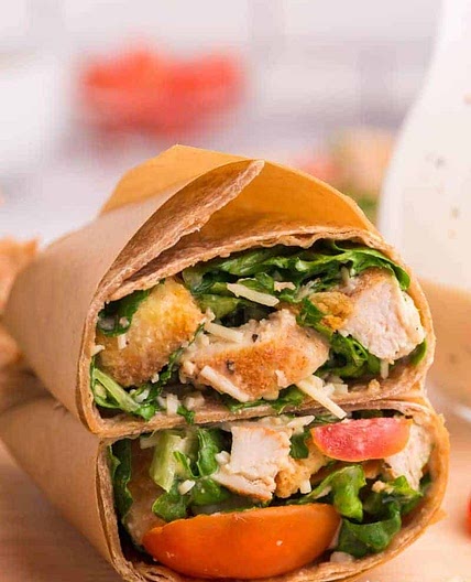 Easy Chicken Caesar Wrap