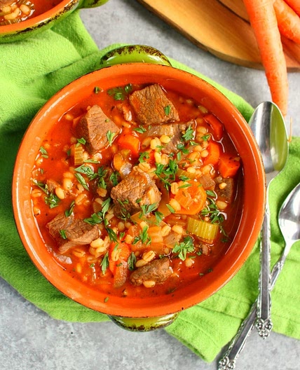 Vegetable Beef and Barley Soup