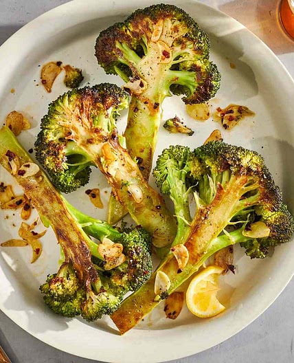 Caramelized Broccoli with Garlic