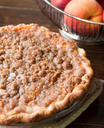 Sour Cream Peach Pie