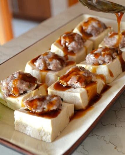 Hakka Style Chinese Stuffed Tofu