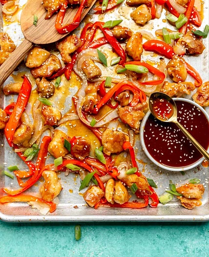Oven Baked Sweet and Sour Chicken