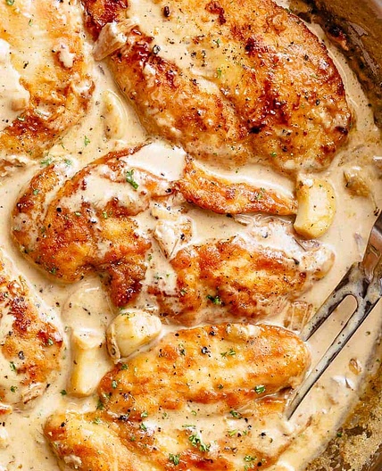 Creamy Garlic Chicken Breast Recipe