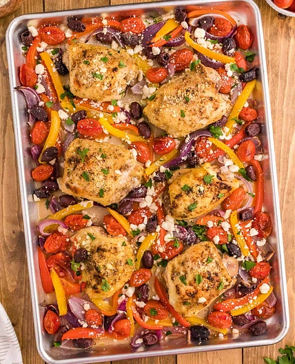 Greek Chicken Sheet Pan Dinner