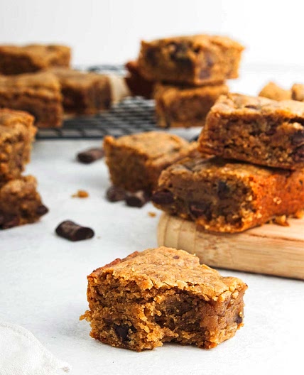 Peanut Butter Blondies (Gluten Free)