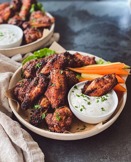 The Best Crispy Dry Rub Baked Chicken Wings