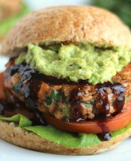 Asian Salmon Burgers with Avocado and Hoisin Sauce (Gluten-Free Option, Too!)