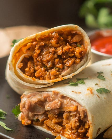 "Beefy" Vegan Burritos