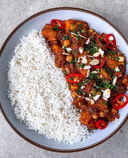 Vegan Butternut Squash and Chickpea Tagine