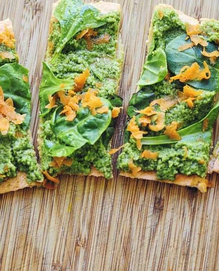 Red Lentil Flatbread Pizza Crust (Gluten-Free, Vegan)