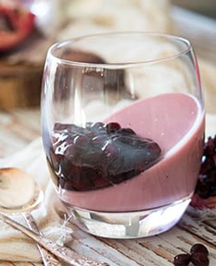 Healthy Probiotic Pomegranate Mousse