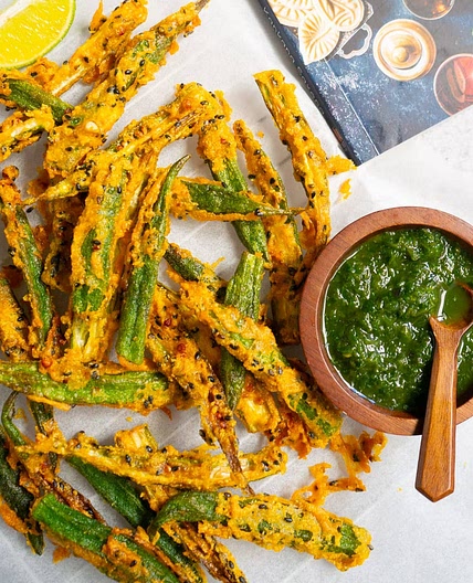 Kurkuri Bhindi (Crispy Fried Okra Recipe)
