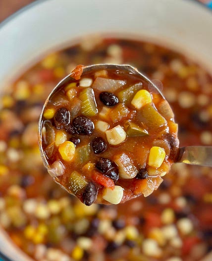 Southwestern Black Bean and Corn Soup