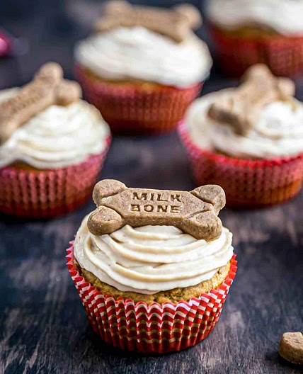 Carrot Peanut Butter Pupcakes