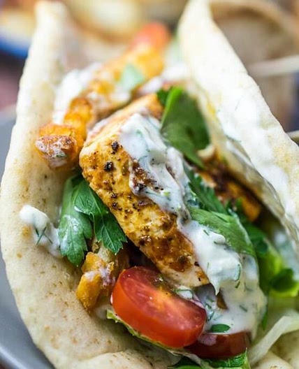 Grilled Tofu Gyros