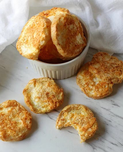 Keto Cheddar Cloud Chips