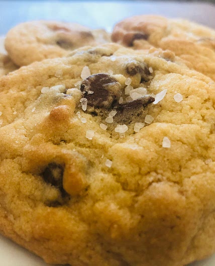 Sea Salted Chocolate Chip Cookies